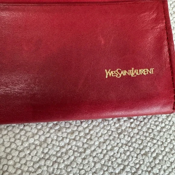 Yves Saint Laurent Crimson Leather Accessory - Picture 3 of 16